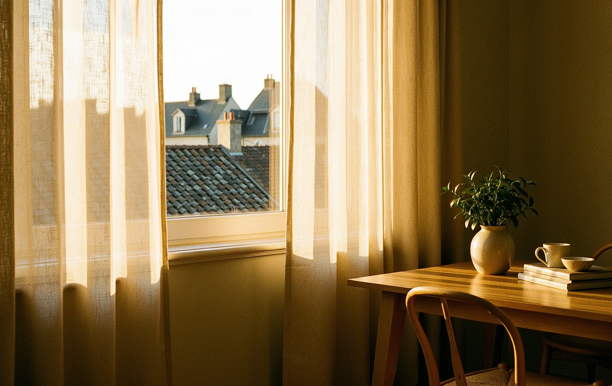 Lumière matinale sur la ville de Quimper